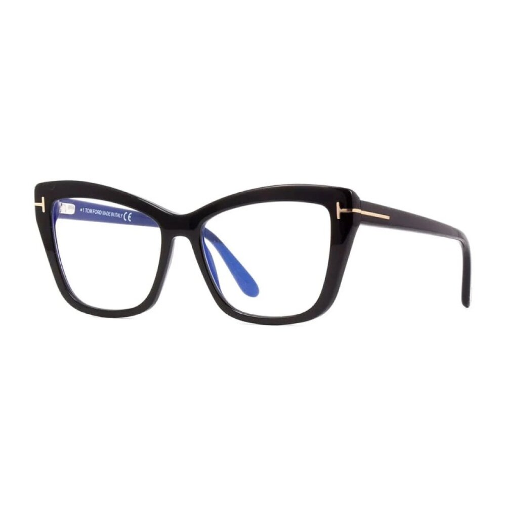 NEW TOM FORD EYEGLASSES BLACK WOMEN CAT EYE EYEWEAR